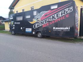 MAN Wohnmobil mit großer Heckgarage