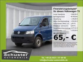 VW T5 Pritsche DoKa 4Mot LR 2.8t 2.5TDI-AHK 6-Siter