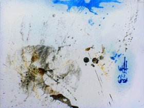 8. Melting Rocks Tow, Analog Darkroom Art-Work, discover new ways of dealing with photochemicals, partial colorized.jpg