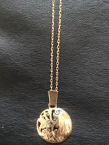 Art Deco Rosegoldene Collier mit Anhänger