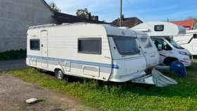 Hobby Wohnwagen mit modernen Freshup