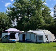 Hobby 560 DeLUXE komplett mit Vorzelt/VanProtect