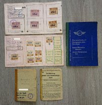 ABE BE Simson Betriebserlaubnis m. Steuer Versicherungskarte Garantieheft v 1965